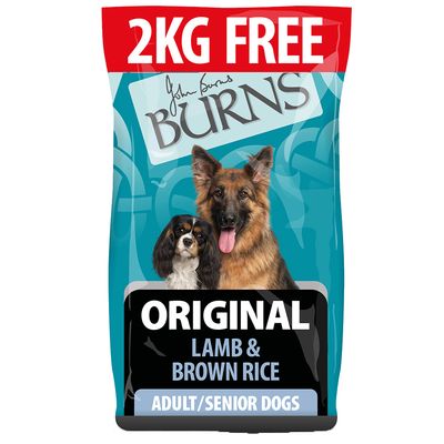 Burns Trockenfutter für Hunde – 12 kg + 2 kg gratis!*