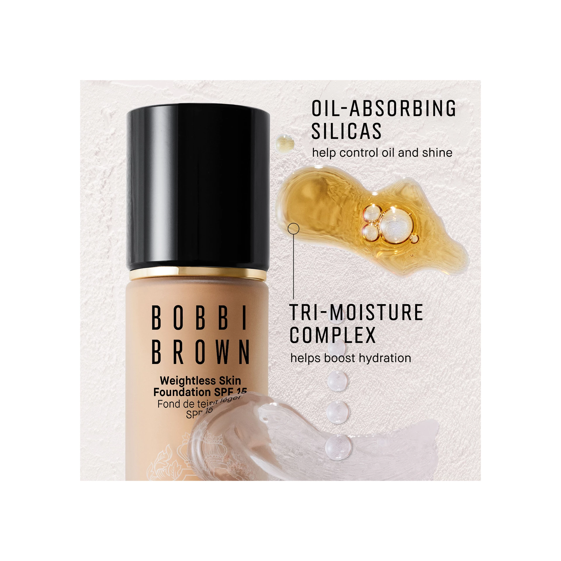 Fond de ten Weightless Skin SPF15 1 Ivory Cald - Bobbi Brown