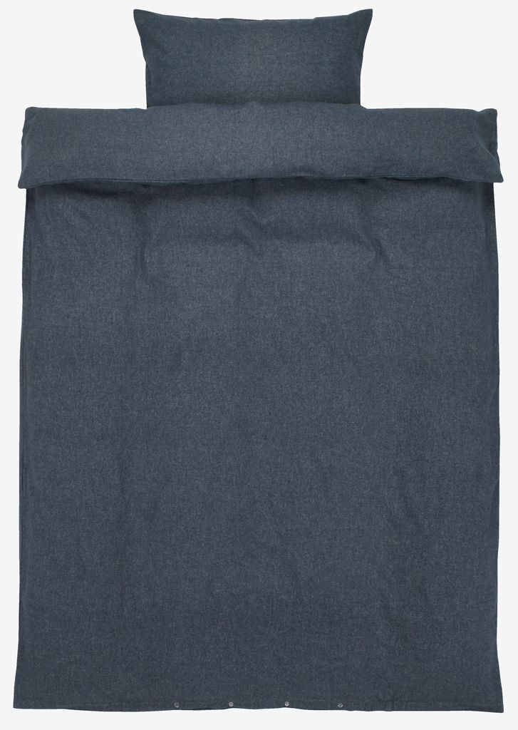 RONJA plus RONJA flanel posteljnina 140x200 denim modra