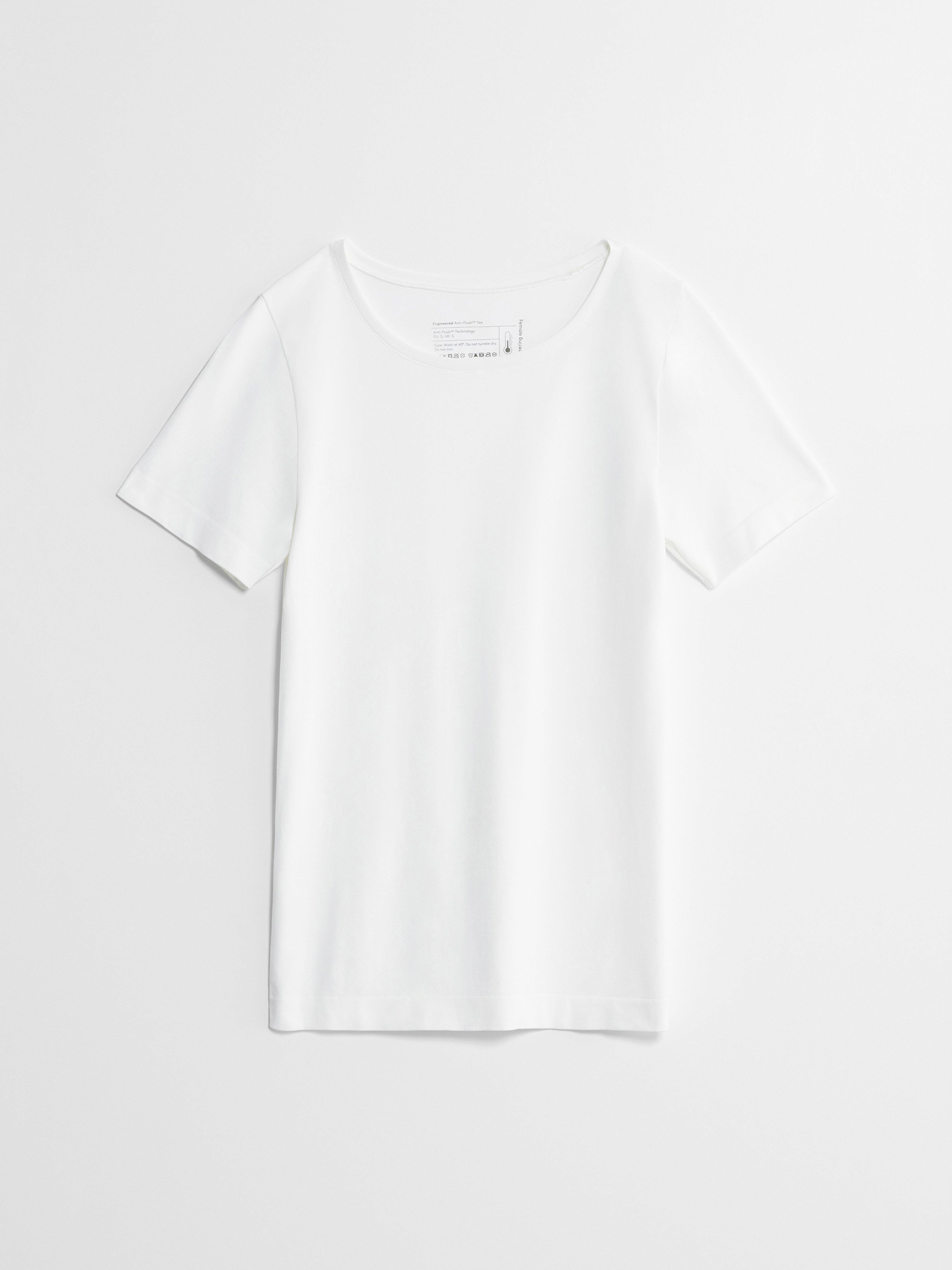 Klimakteriekläder – T-shirt – Femme Technique Blanc Léger