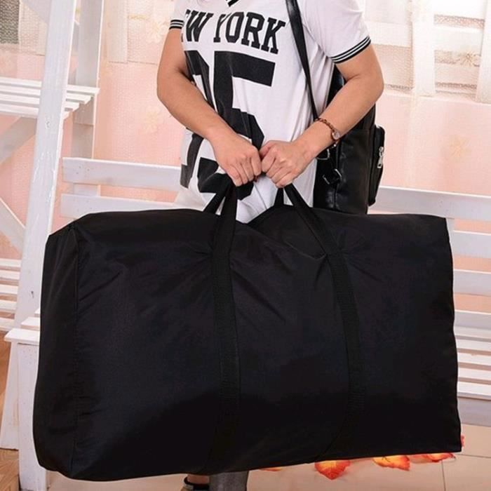 Grand Sac de Rangement Gonflable pour Kayak,WOVTE Sac à bagages en tissu Oxford Résistant à l'usure et à la Saleté,Noir