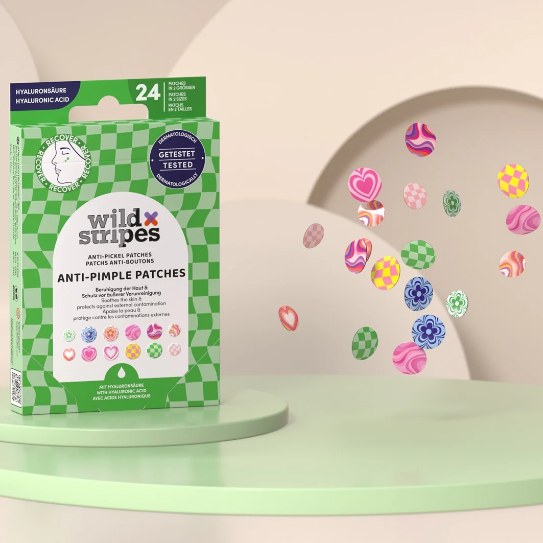 Patches Anti-Pimple Patches - Hyaluronic Acid - Tratt.viso 24 ore antimperfezioni, Maschera Purificante viso, Cerotti Purificanti