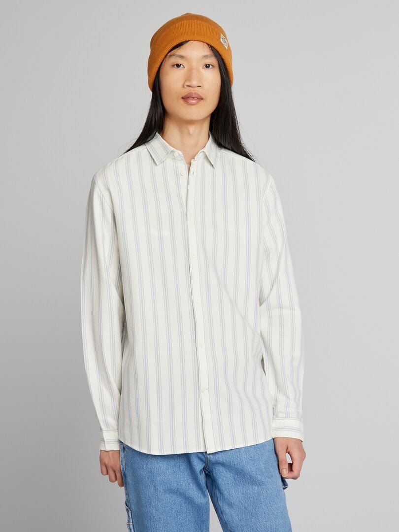 Gestreept shirt - WIT