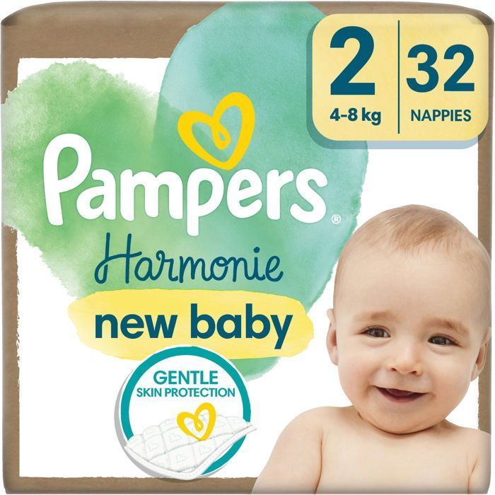 PAMPERS Harmony Nappies sheet. 2 (32 ks)