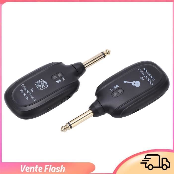Wireless Guitar System, Wireless Guitar Transmitter-Receiver for Electric Guitar and Bass