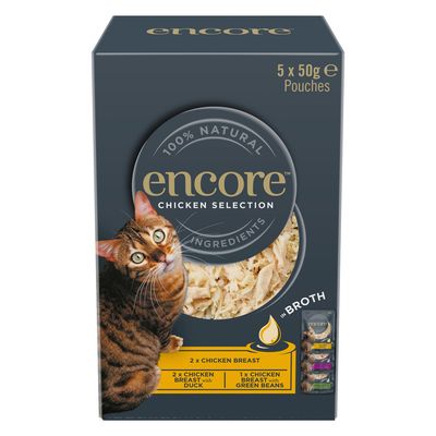 Encore Katzenfutterbeutel in Brühe 10 x 50 g