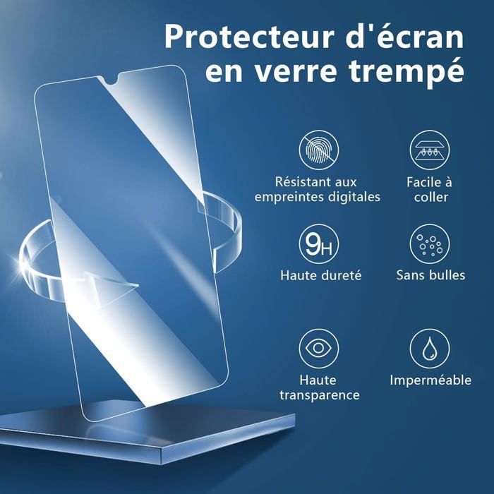 TECHTA Set van 3 gehard glazen schermbeschermers voor Samsung Galaxy A17 2025, effectieve krasbescherming - HD Clear