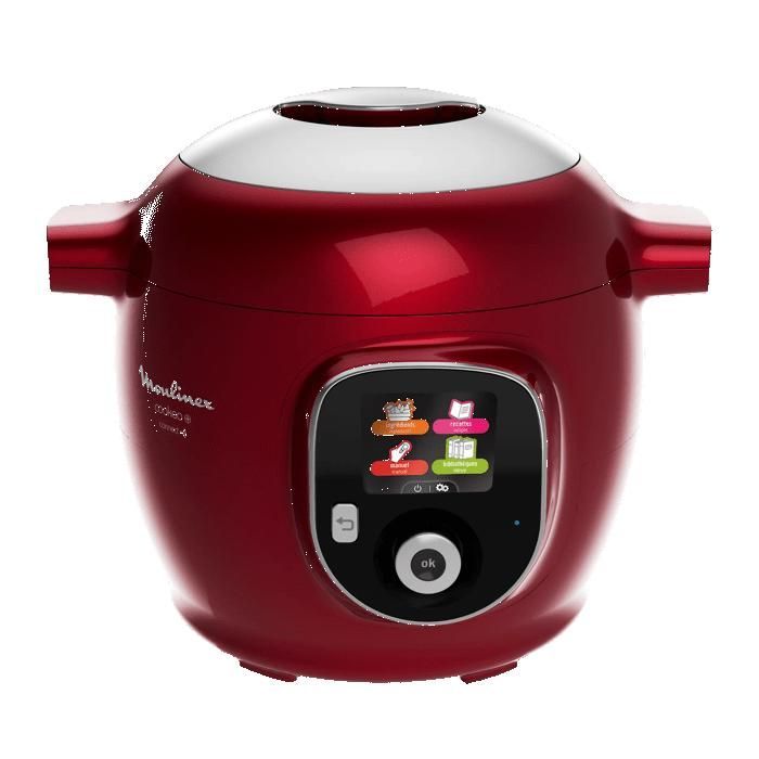 MOULINEX Cookeo + Connect, pentola a pressione elettrica, 200 ricette integrate, compatibilità Bluetooth CE86F510