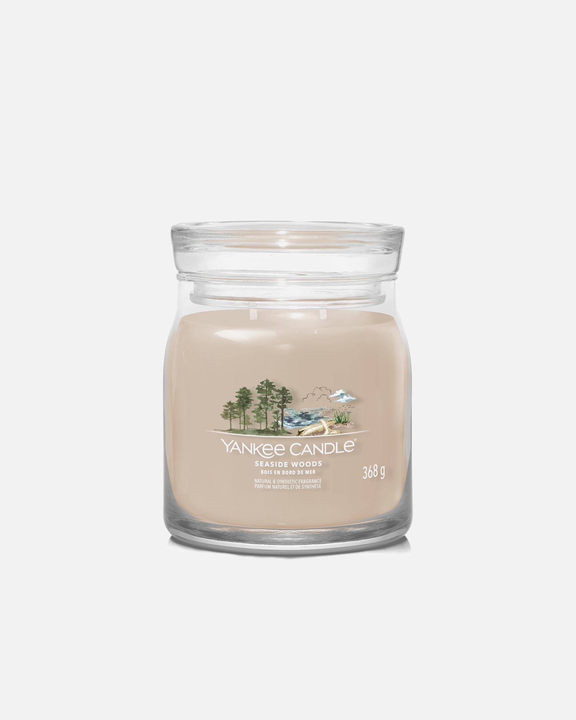 YANKEE CANDLE Moyenne Jarre Bois en Bord de Mer