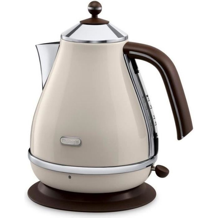 Icona Vintage Electric Kettle - DELONGHI - KBOV 2001.BG - 1.7 L - Concealed Stainless Steel Heating Element