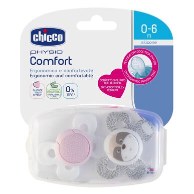 Chicco Physio Comfort silikonitutit 0-6 kk 2 kpl 2 kpl