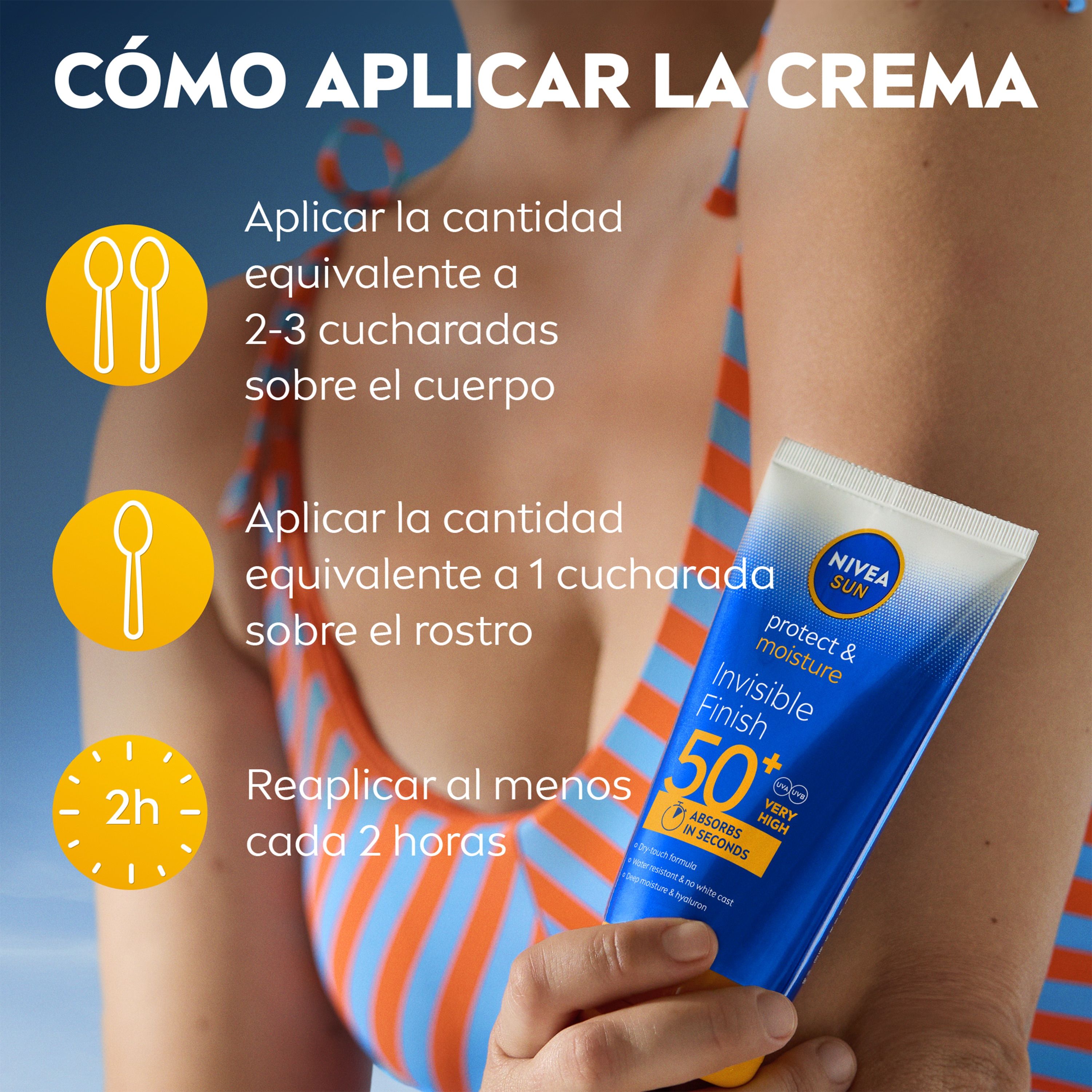 SUN Protect & Hydrate Invisible Finish saules losjons ar SPF50 aizsardzību pret sauli Ķermeņa aizsardzība