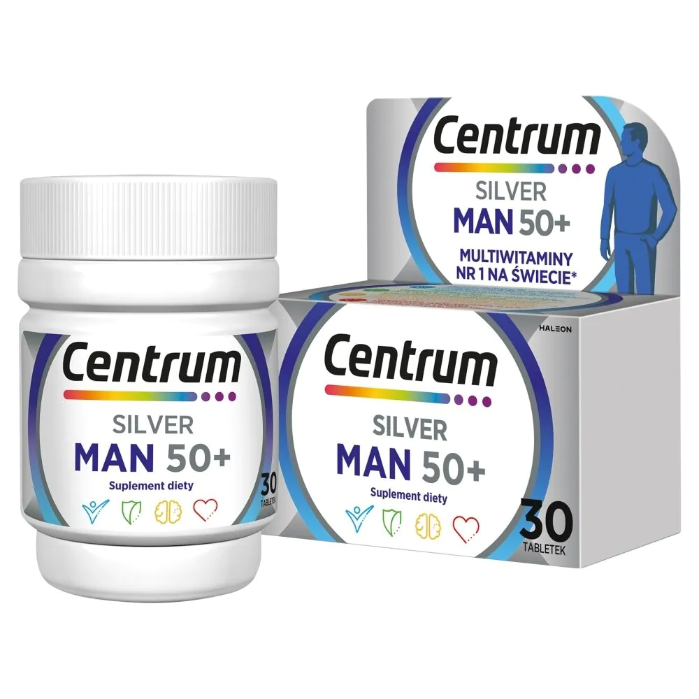 Centrum Silver Man 50+ Suplement diety z witaminami i minerałami Tabletki