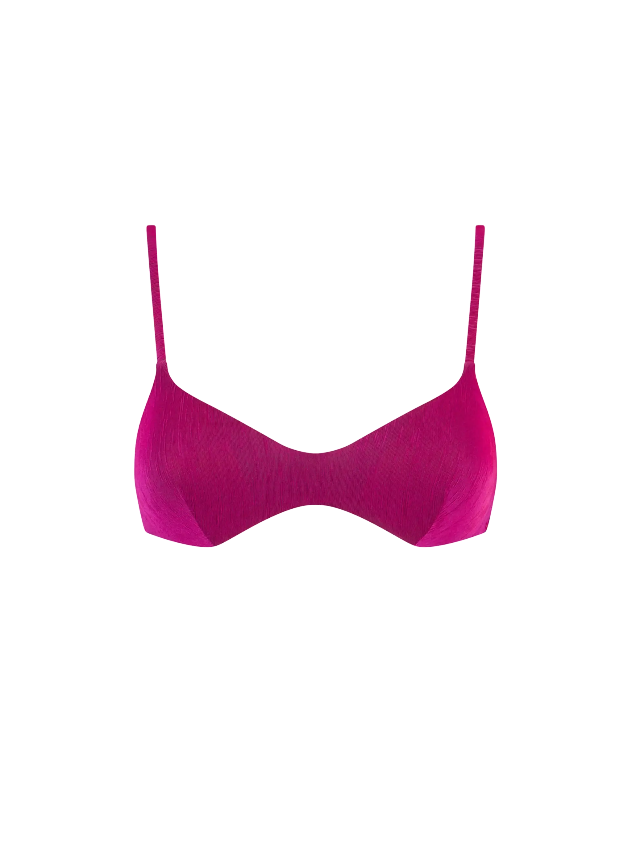Fuchsia gebreide bralette