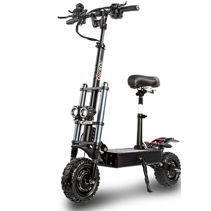 Patinete eléctrico E5B de 3000 W * 2 motores duales de 60 V y 40 Ah con neumáticos todoterreno de 11 pulgadas.