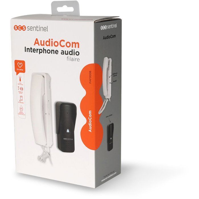 Intercomunicador de áudio com fio - SCS SENTINEL - AudioCom - Monofone para uso interno - Transformador integrado