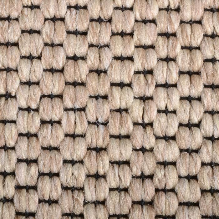 Alfombra de pasillo - KARAT - Kalkutta - Aspecto de sisal - Beige - 66 x 150 cm
