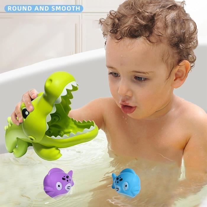 Juguete de baño con forma de cocodrilo - ABS - 5 piezas - De 24 meses a 2 años - Bebé - Unisex