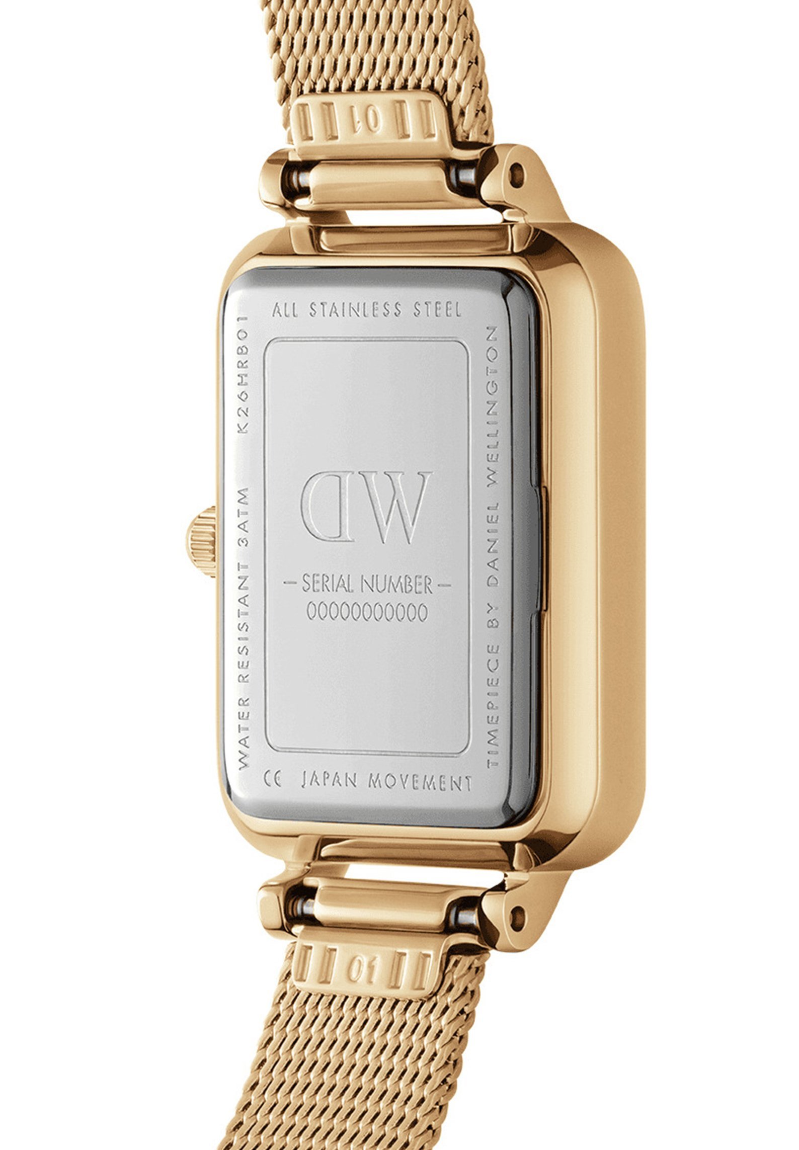 Montre Daniel Wellington QUADRO PRESSED - couleur or