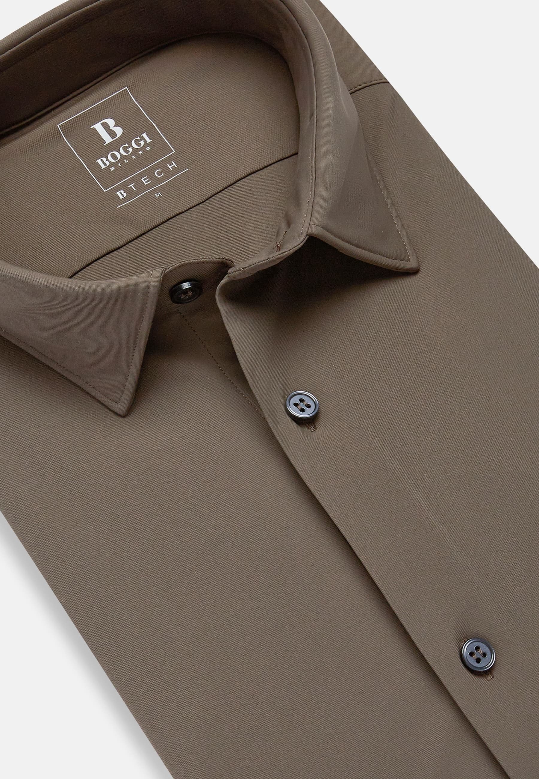 Boggi Milano overhemd - taupe