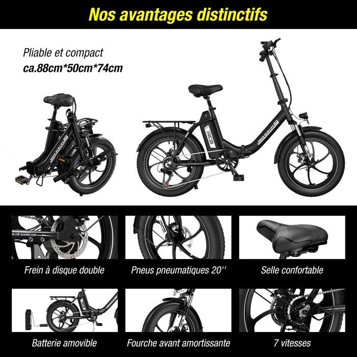 RCB Vélo Électrique 20