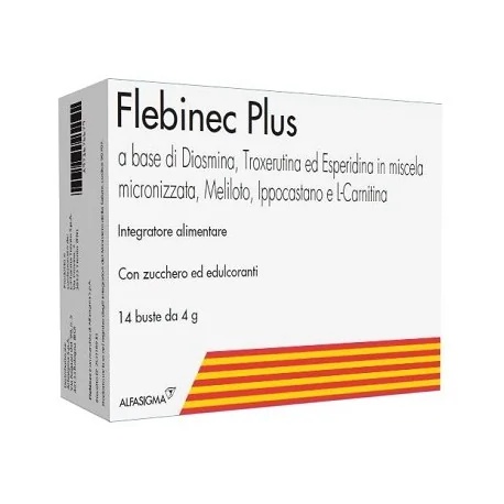 FLEBINEC Flebinec Plus 14 sachês de 4 g Suplemento alimentar para a microcirculação