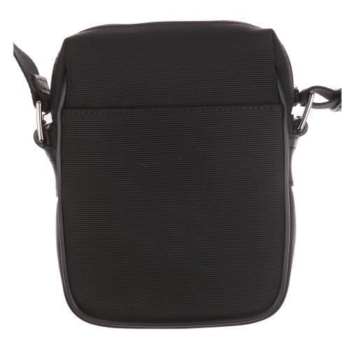 Sacs et besaces CHABRAND - Toile garnie cuir de vachette - Noir - Fermeture zippée