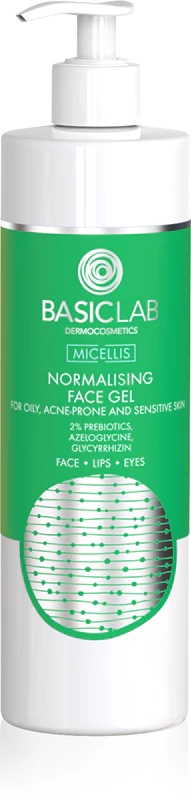 BasicLab Dermocosmetics Micellis normalizacijski čistilni gel za mastno kožo, nagnjeno k aknam