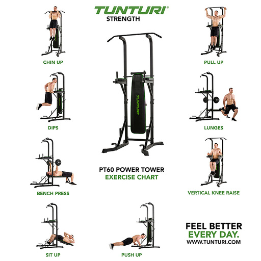  Torre De Musculación Pt60 Power Tower Tunturi.