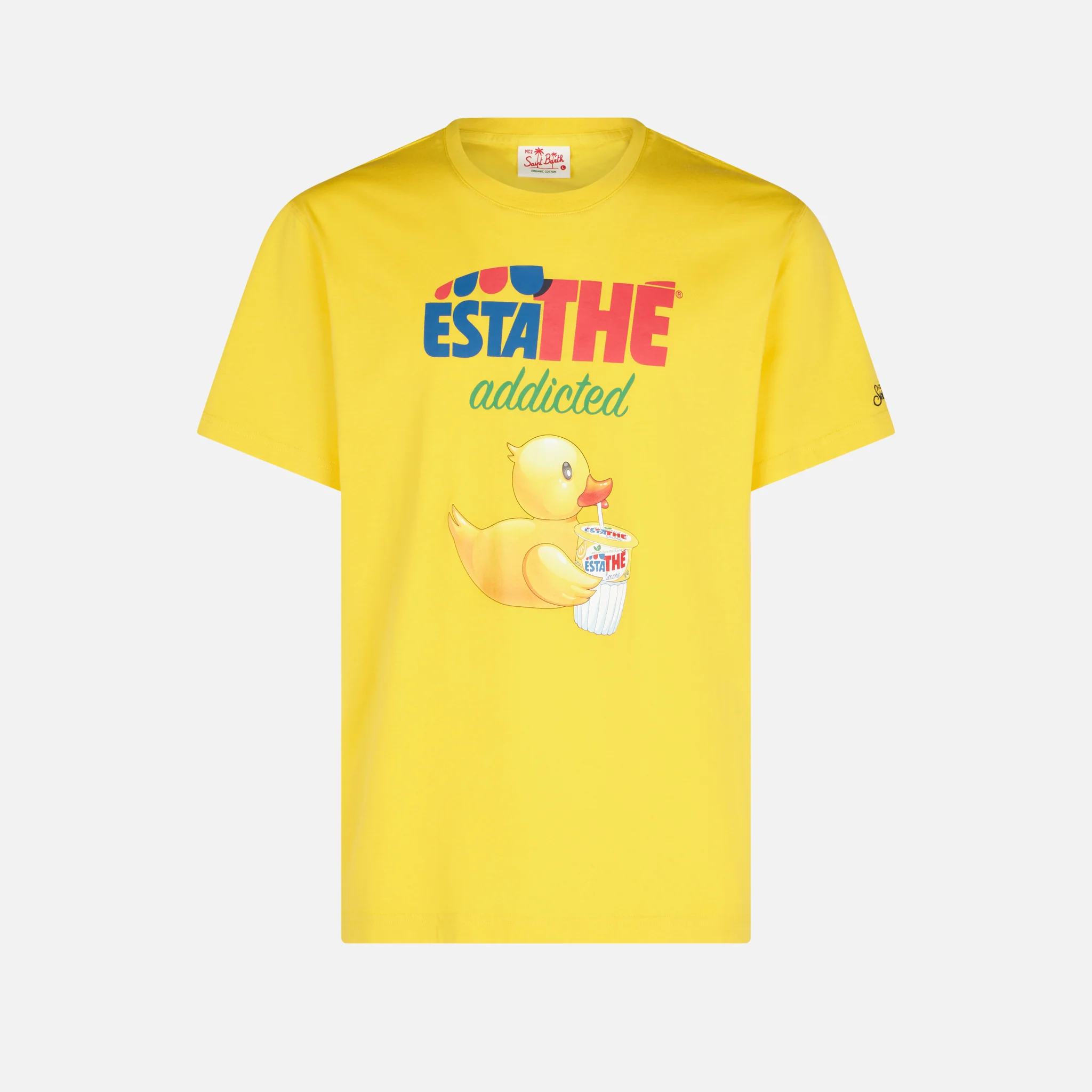 Estathé katoenen T-shirt voor heren met eendenprint | ESTATHE' EDITION