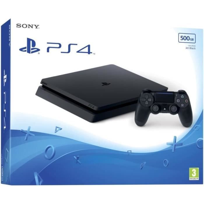 Console de salon - Sony - PlayStation 4 Slim - 500 Go - 1 Manette DUALSHOCK 4 - Noir