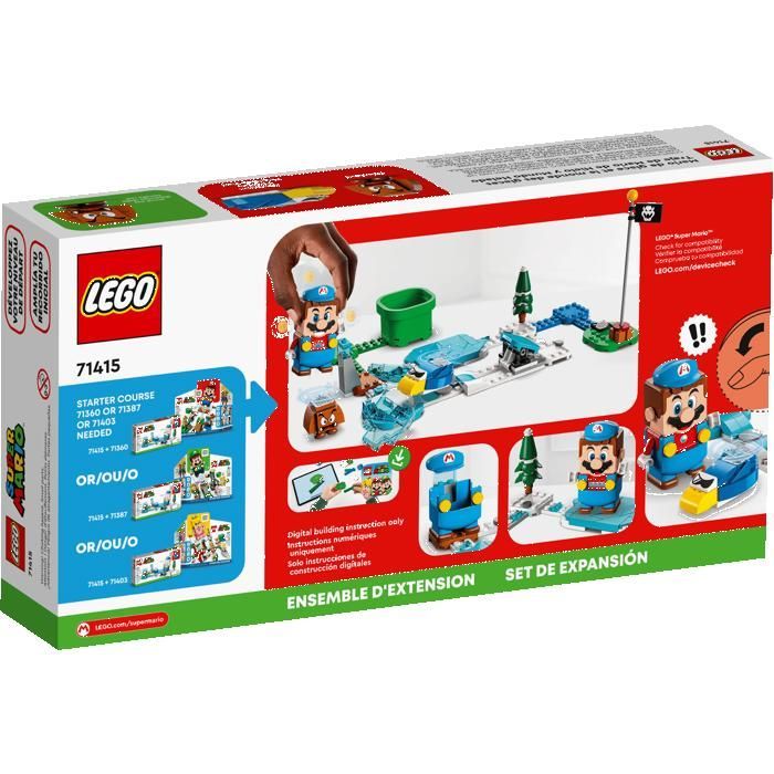 LEGO super mario 71415 Ensemble d'extension Costume de Mario de glace et monde glacé Cadeaux Jouets Objets de collection 6+