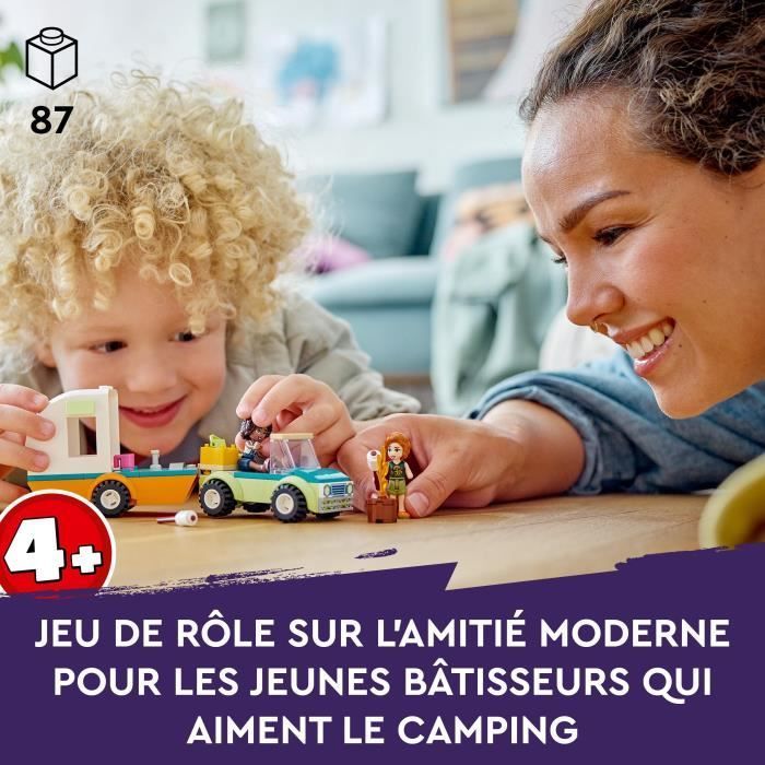 LEGO® Friends 41726 Vacanza in roulotte, camper giocattolo con auto, bambini dai 4 anni in su