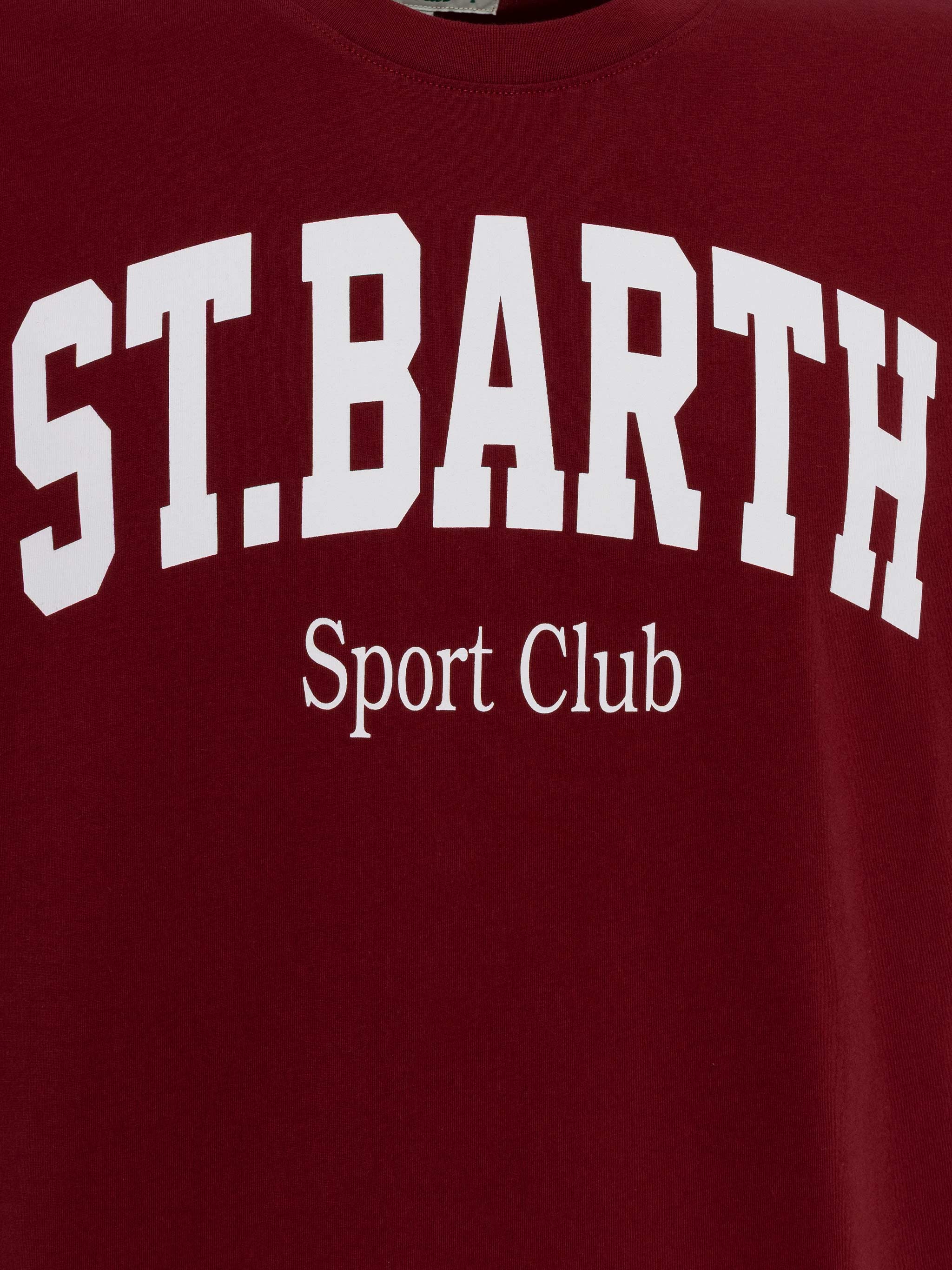 Heren katoenen T-shirt met St. Barth Sport Club-opdruk