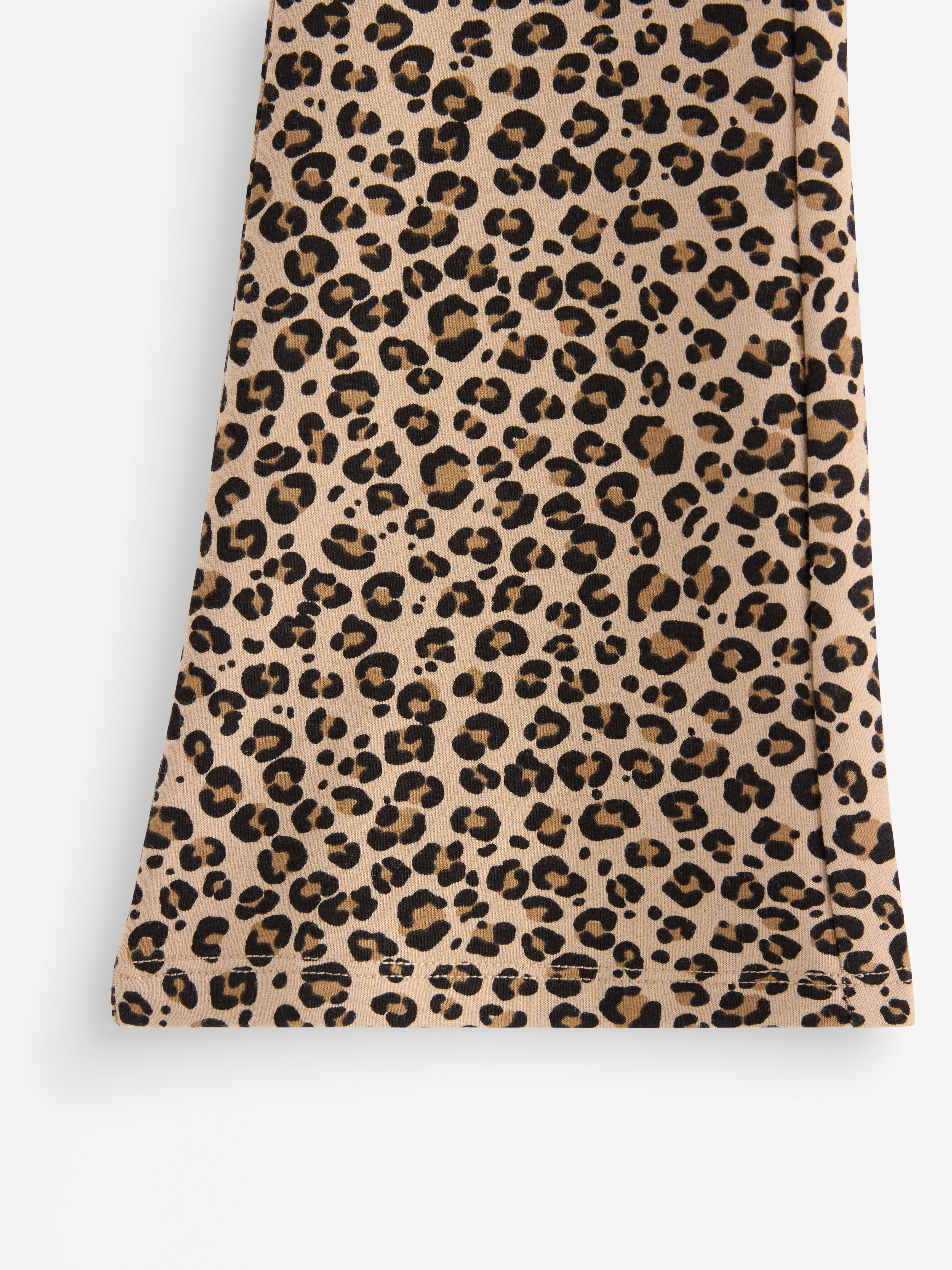 Leggings con interior cepillado color beige.