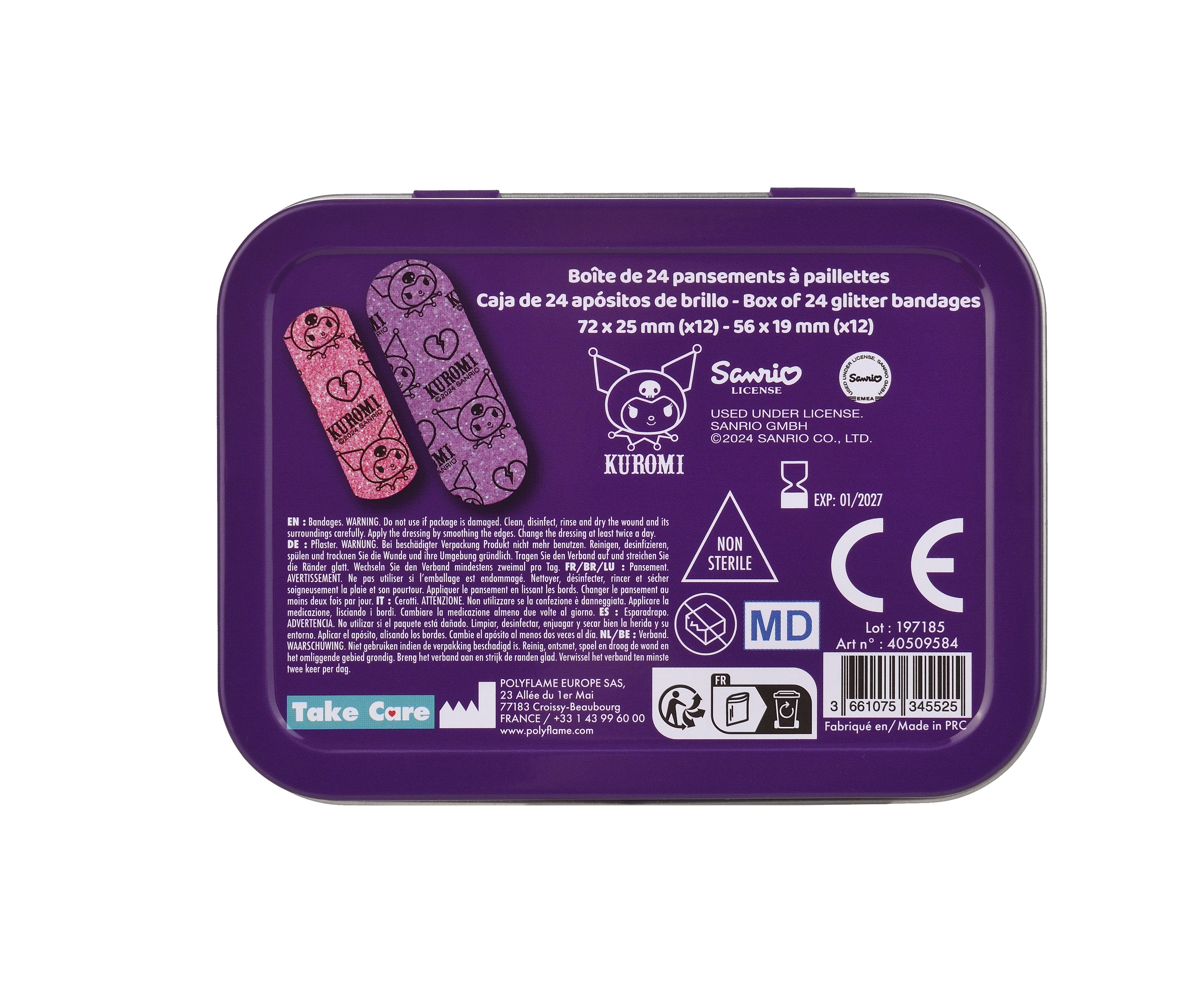 Kutija za odijevanje beba Hello Kitty Kuromi Glitter Alati i pribor
