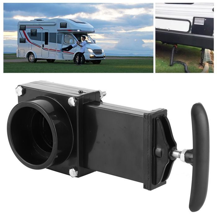 Válvula de drenaje para autocaravana - SHIPENOPHY - 50 mm - ABS - Junta de goma estanca - Resistente a la corrosión