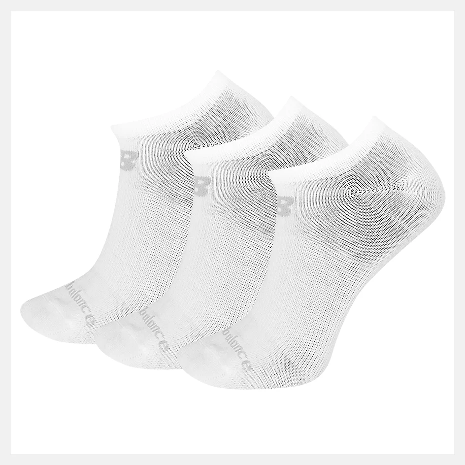 Zestaw 3 par skarpetek unisex, bawełnianych, dzianinowych, niewidocznych, w kolorze białym