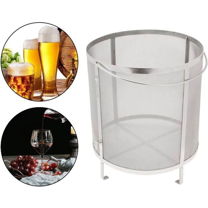 Filtro per luppolo con supporto, filtro per luppolo in acciaio inox per birra fatta in casa, filtro dell'aria multicolore