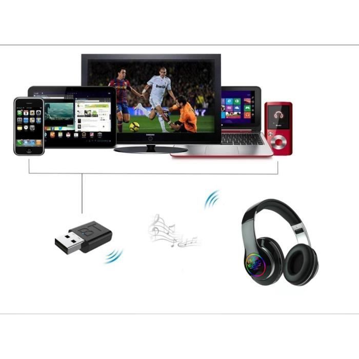 Auriculares inalámbricos Bluetooth GOBRO para TV - Alta fidelidad - Graves potentes - Botón de reproducción