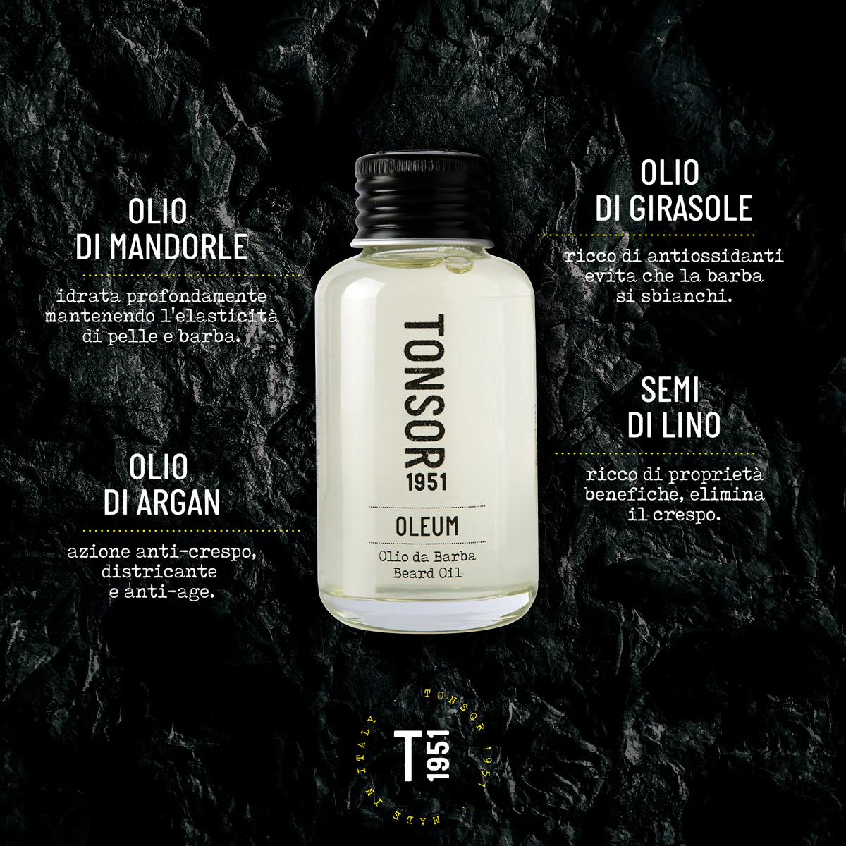 Rasatura e Cura della Barba Oleum- Olio da Barba - Trattamento Barba