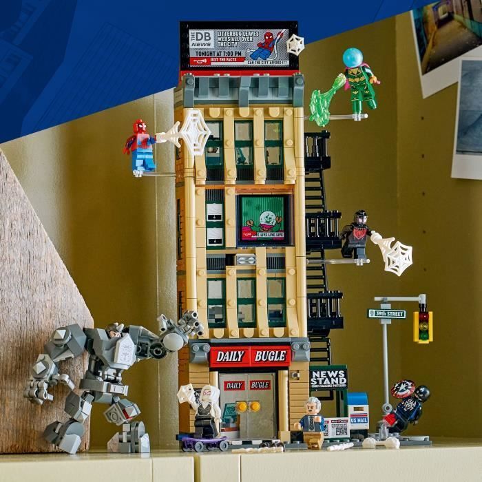 LEGO | Marvel 76342 Spider-Man contro Mysterio: The Daily Bugle - Giocattolo per bambini dai 10 anni in su - Robot