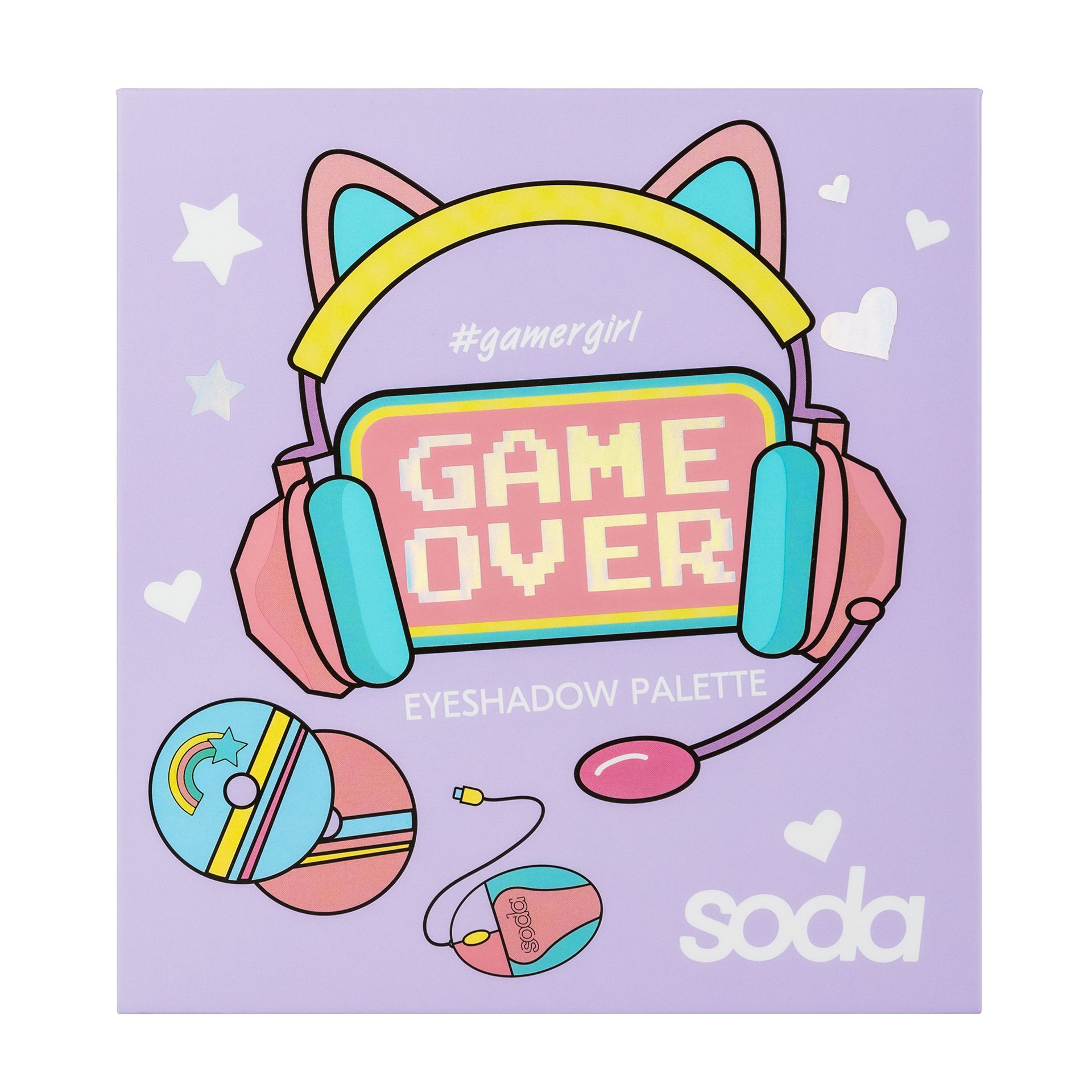„Game Over“ akių šešėlių paletė Akių šešėlių paletės ir makiažas