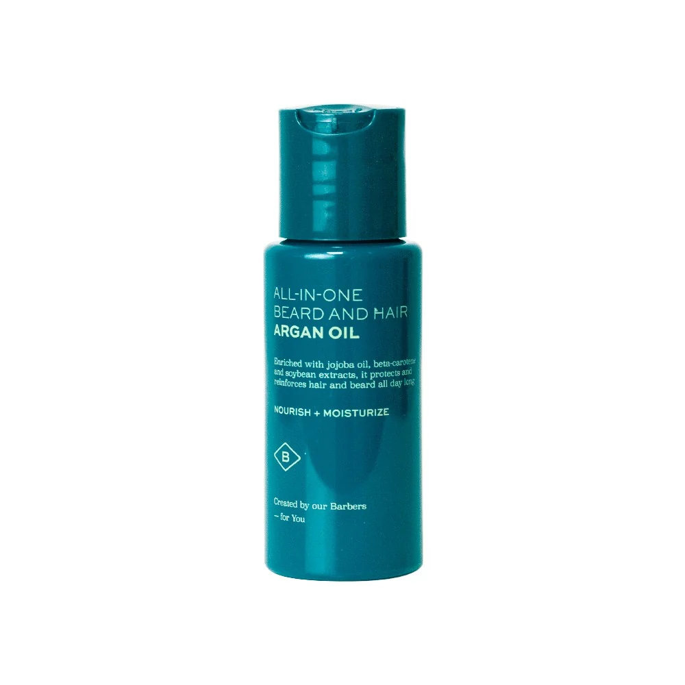 Barba All-In-One Argan Oil - Trattamento Barba, Olio Capelli, Trattamento per Capelli