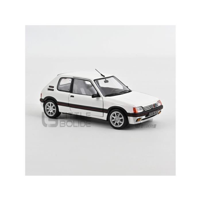 Miniature Car - NOREV - PEUGEOT 205 GTi 1.9 - White - 1/18 - Collectible