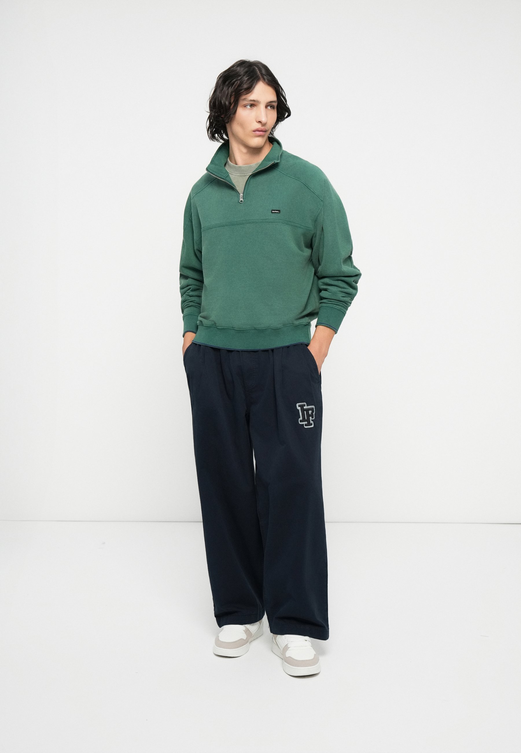 iets frans... QUARTER ZIP UNISEX - Felpa - verde