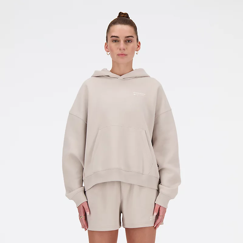 Bluza Damska z kapturem z polaru Linear Heritage Brushed Back – MOONROCK