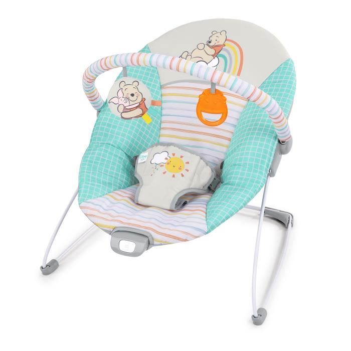 DISNEY BABY - WINNIE-Transat bébé évolutif Arche avec jouets d'éveil amovible - Évolutif de 0 à 6 mois, vibrations apaisantes