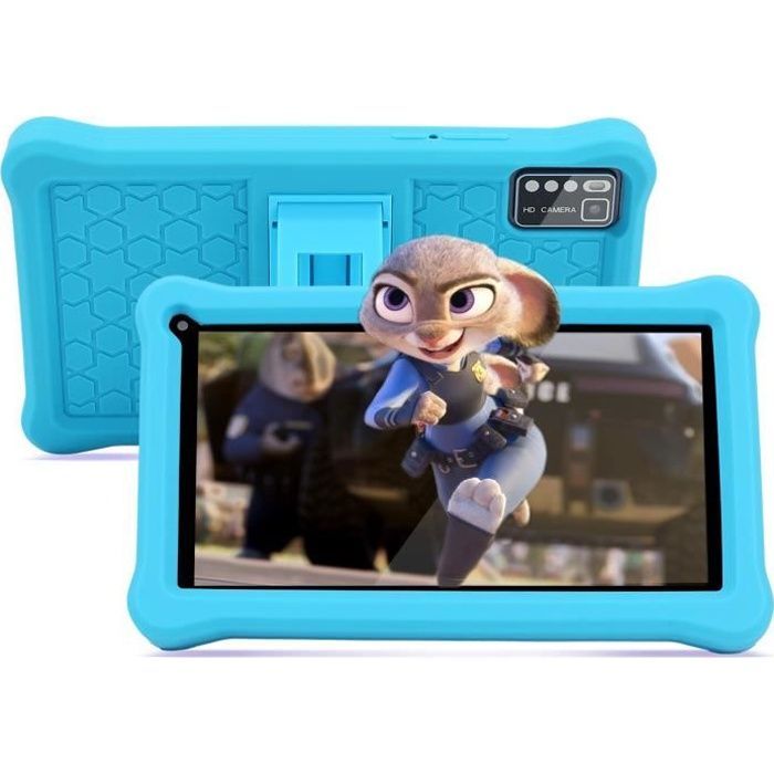 Tablette Enfants 7 Pouces,Android 11 Tablette,64GB ROM ,HD 1280 * 800 IPS Screen,Contrôle Parental,Google Playstore certifié