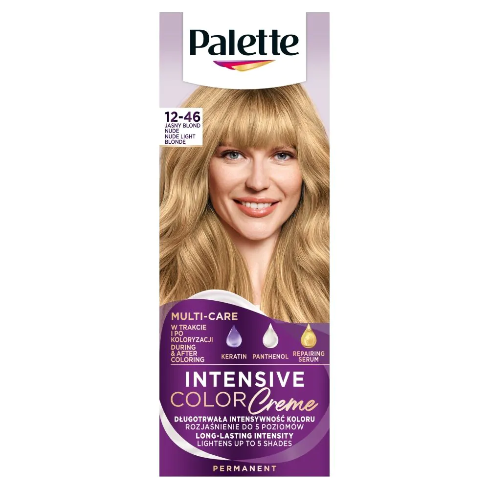 Palette Intensive Color Creme Farba do włosów Bw12 Jasny Blond Nude